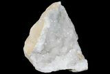 Quartz Crystal Filled Geode Section- Morocco #133693-1